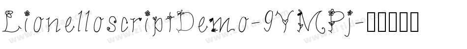 LionelloscriptDemo-9YMPj字体转换