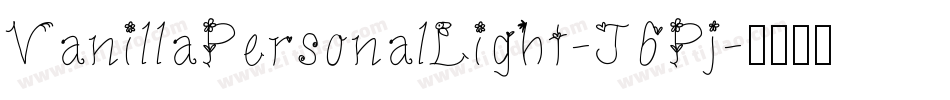 VanillaPersonalLight-J6Pj字体转换
