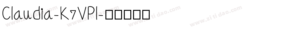 Claudia-K7VPl字体转换