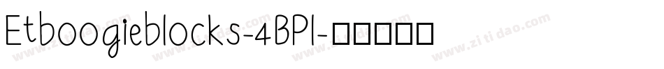 Etboogieblocks-4BPl字体转换