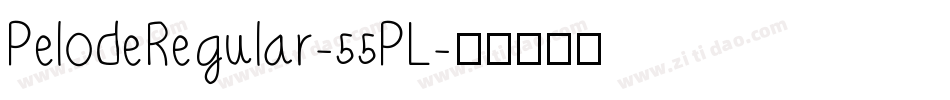 PelodeRegular-55PL字体转换