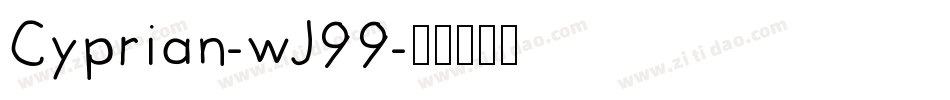Cyprian-wJ99字体转换