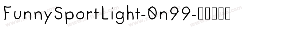FunnySportLight-0n99字体转换