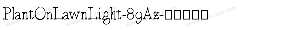 PlantOnLawnLight-89Az字体转换