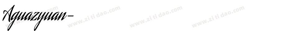 Aguazyuan字体转换