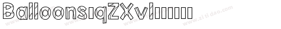 Balloons-qZXvl字体转换