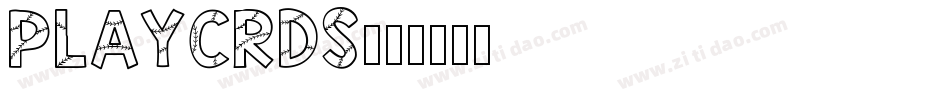 PLAYCRDS字体转换