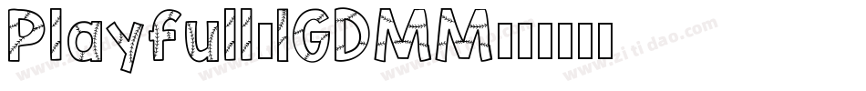 Playfull-1GDMM字体转换