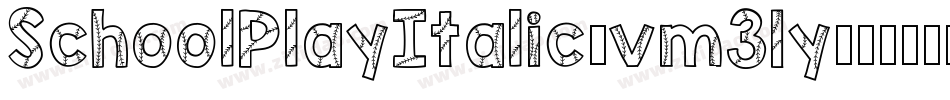 SchoolPlayItalic-vm31y字体转换