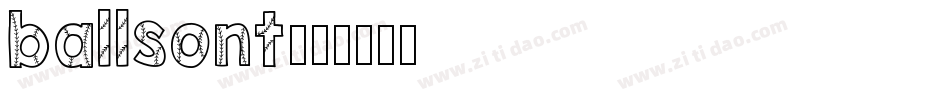 ballsont字体转换