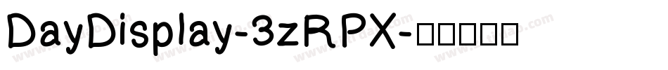 DayDisplay-3zRPX字体转换