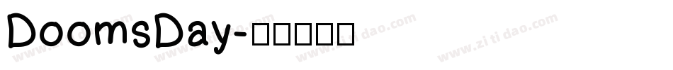 DoomsDay字体转换