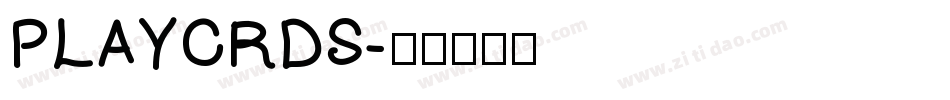 PLAYCRDS字体转换