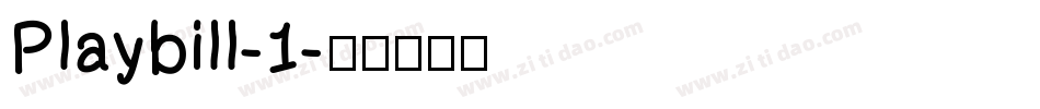 Playbill-1字体转换