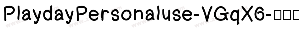 PlaydayPersonaluse-VGqX6字体转换