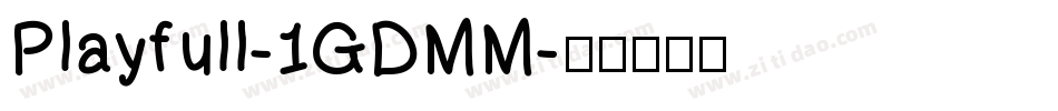 Playfull-1GDMM字体转换