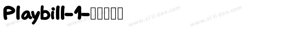 Playbill-1字体转换