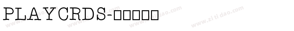 PLAYCRDS字体转换