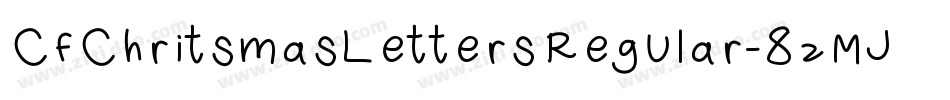 CfChritsmasLettersRegular-8zMJ字体转换