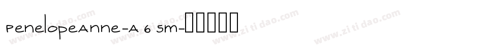 PenelopeAnne-A65m字体转换 PenelopeAnne-A65m字体转换