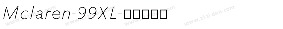 Mclaren-99XL字体转换