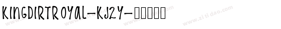 KingDirtRoyal-KJ2y字体转换