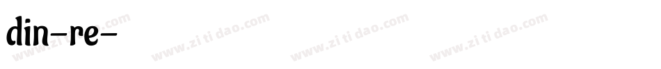 din-re字体转换