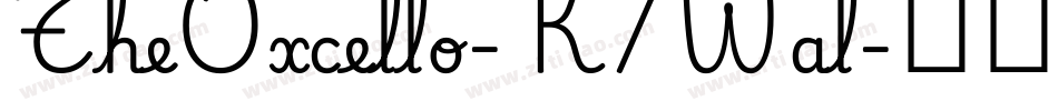 TheOxcello-K7Wal字体转换