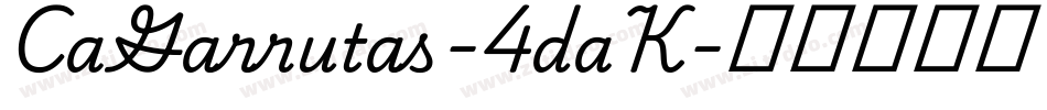 CaGarrutas-4daK字体转换