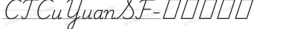 CTCuYuanSF字体转换