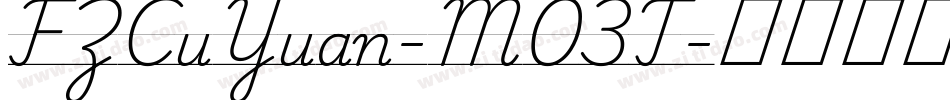 FZCuYuan-M03T字体转换
