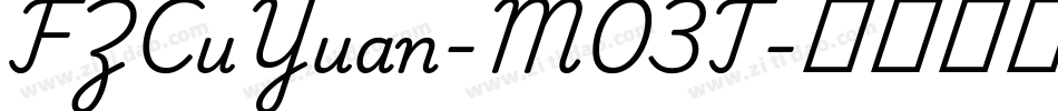 FZCuYuan-M03T字体转换