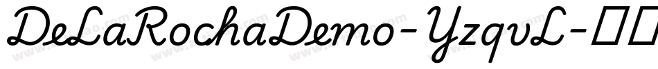 DeLaRochaDemo-YzqvL字体转换