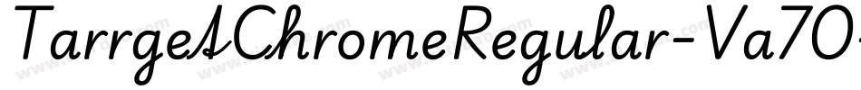 TarrgetChromeRegular-Va70字体转换