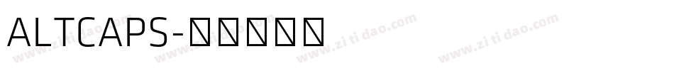 ALTCAPS字体转换