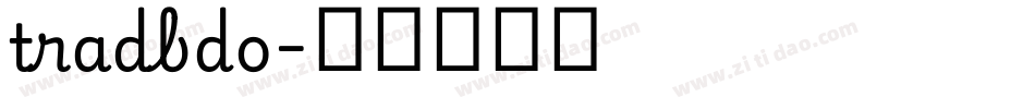 tradbdo字体转换