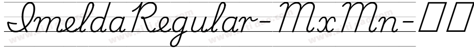 ImeldaRegular-MxMn字体转换