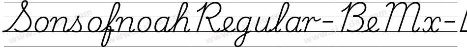 SonsofnoahRegular-BeMx字体转换