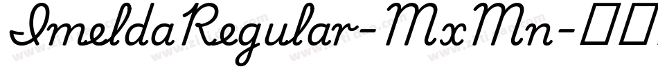 ImeldaRegular-MxMn字体转换