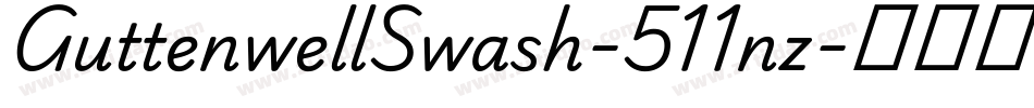 GuttenwellSwash-511nz字体转换