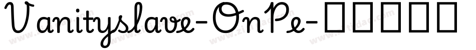 Vanityslave-OnPe字体转换