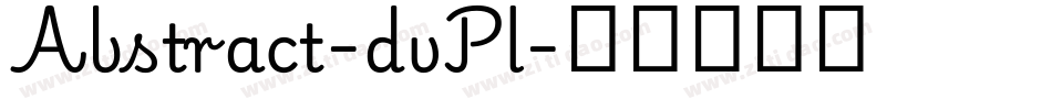 Abstract-dvPl字体转换