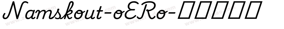 Namskout-oERo字体转换