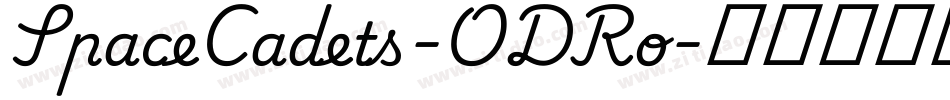 SpaceCadets-ODRo字体转换