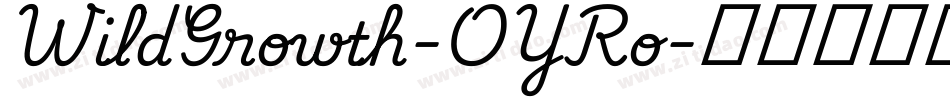 WildGrowth-OYRo字体转换