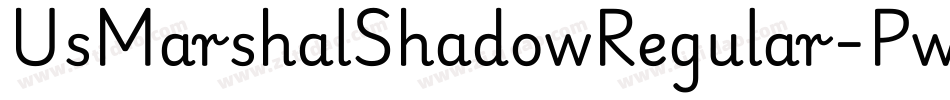 UsMarshalShadowRegular-PwZ2字体转换 UsMarshalShadowRegular-PwZ2字体转换