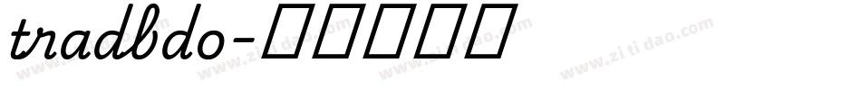 tradbdo字体转换