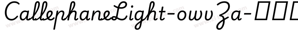CallephaneLight-owvZa字体转换