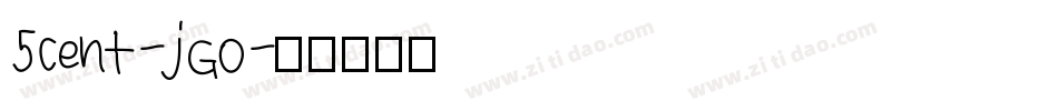 5Cent-jGO字体转换