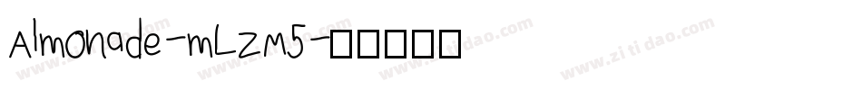 Almonade-mLZM5字体转换